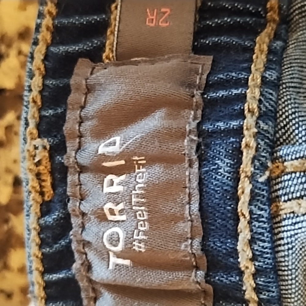 Torrid Womens Distressed Dark Blue Jeans - Picture 7 of 7